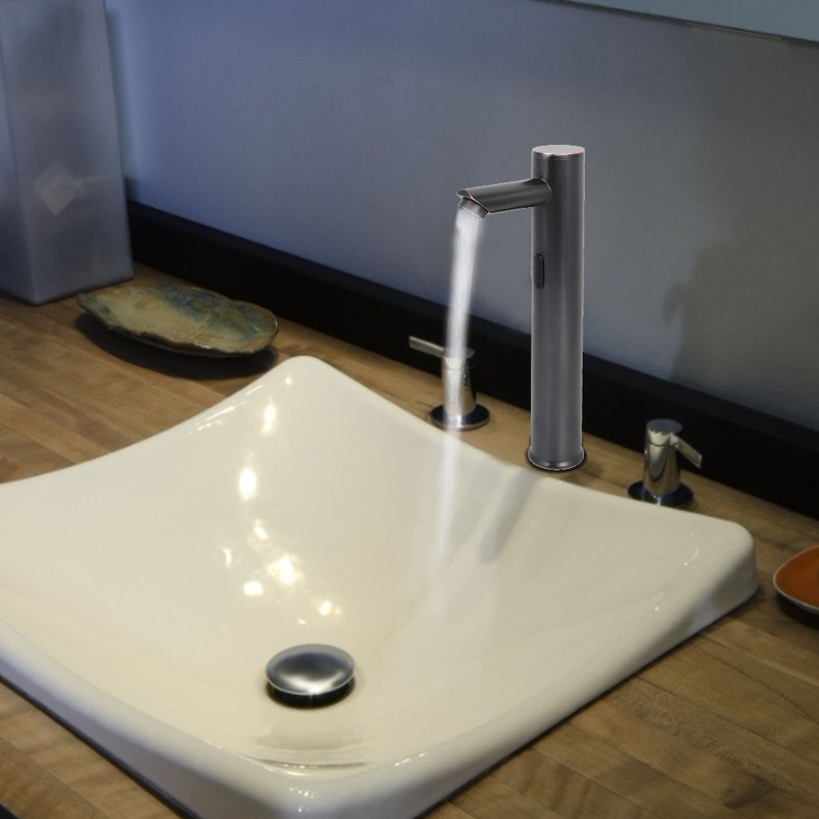 Automatic Sensor Bathroom Basin Hands Free Water Faucet Mixer Wash Basin Taps view 5