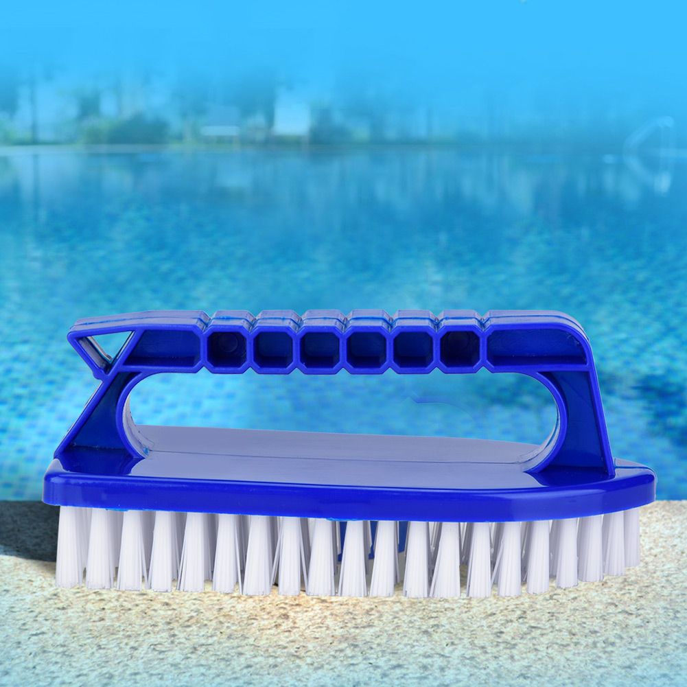 Swimming Pool Step Corner Brush Handheld Door Window Cleaning Tools with Fine view 5