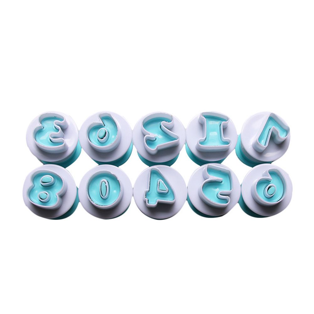 Food Grade Plastic Baking Mold Christmas Number Cake Biscuits Cookies Mould view 2