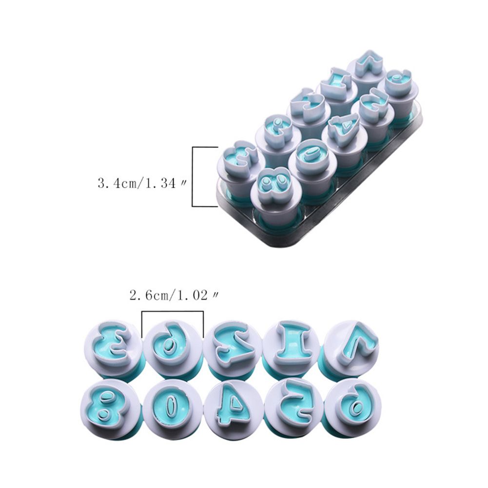 Food Grade Plastic Baking Mold Christmas Number Cake Biscuits Cookies Mould view 3