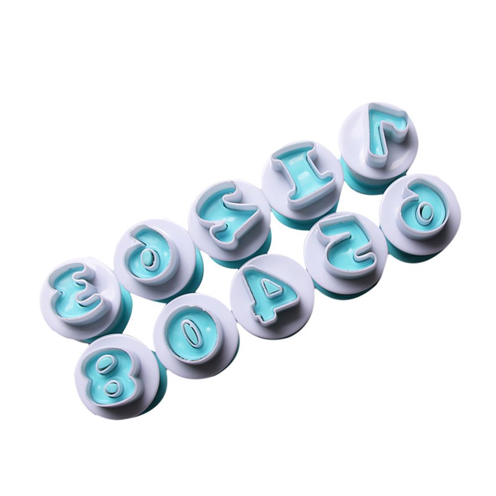 Food Grade Plastic Baking Mold Christmas Number Cake Biscuits Cookies Mould view 5