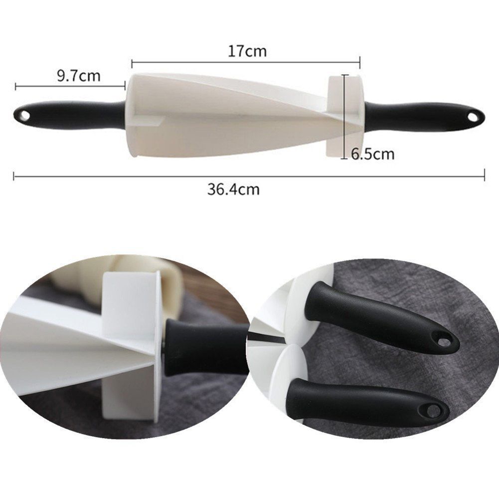 1PC Croissant Rolling Pin Non Stick Cake Dough Roller DIY Baking Tools view 3