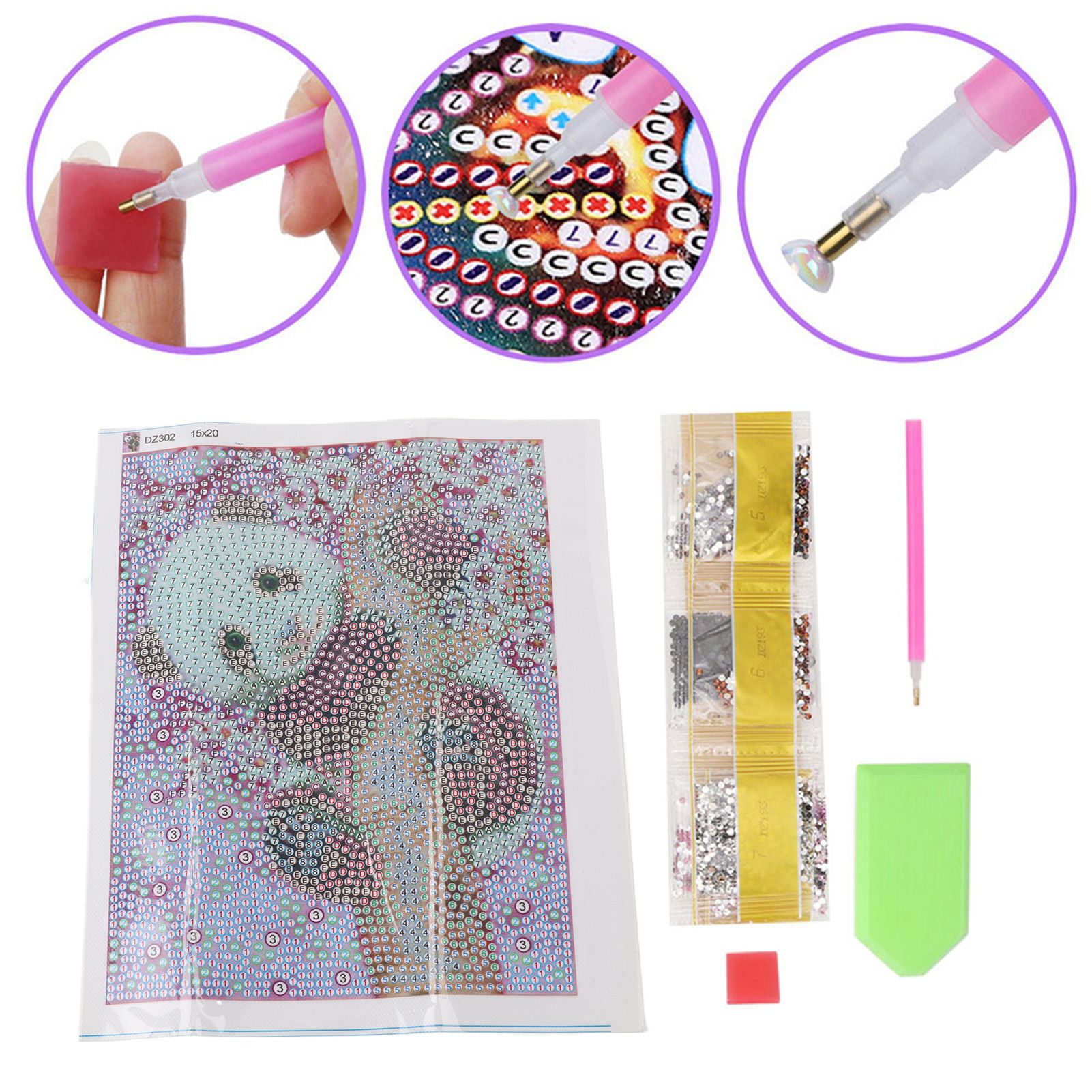 Full Drill Cute Panda Special Shaped Diamond Painting DIY Cross Stitch Decor view 7