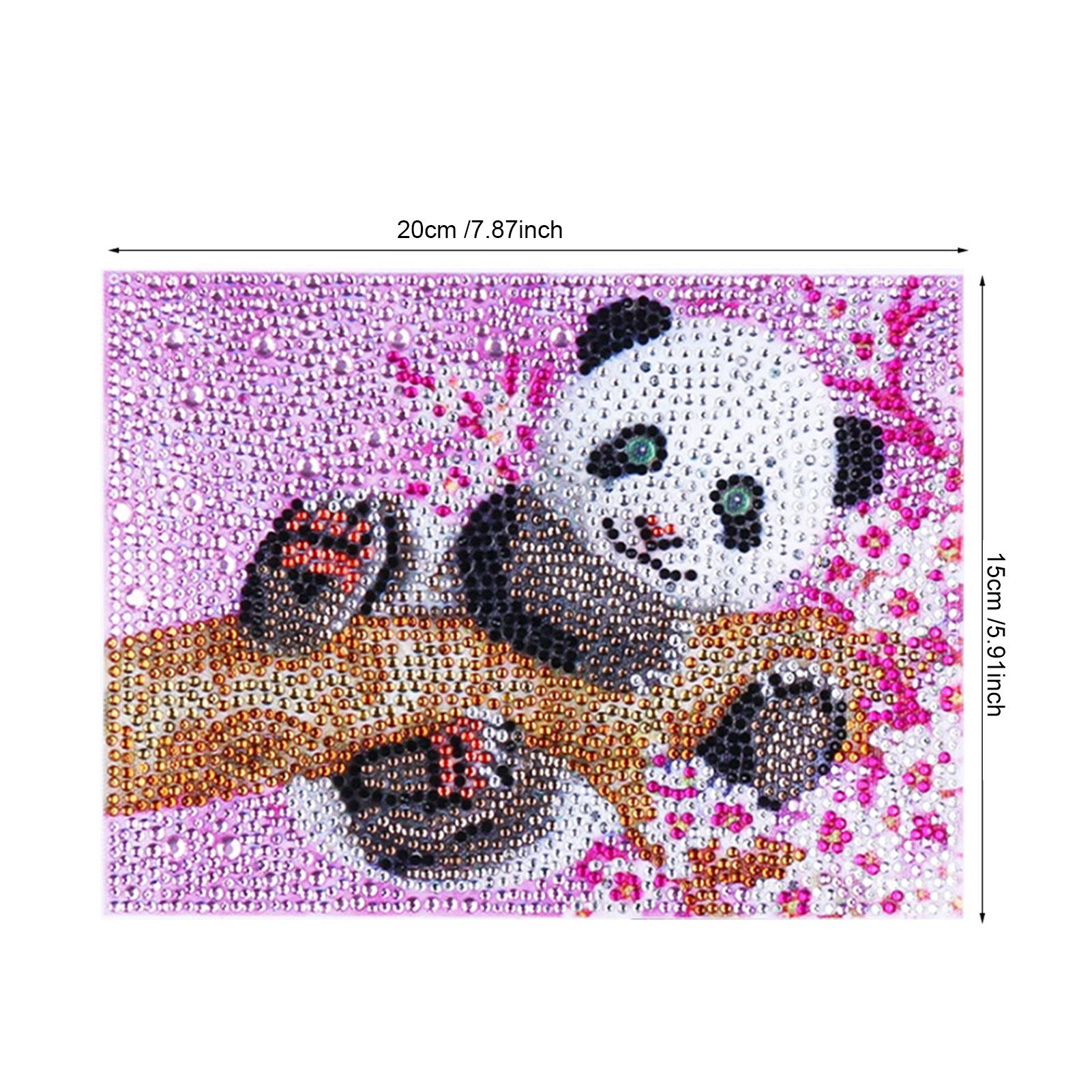 Full Drill Cute Panda Special Shaped Diamond Painting DIY Cross Stitch Decor view 8