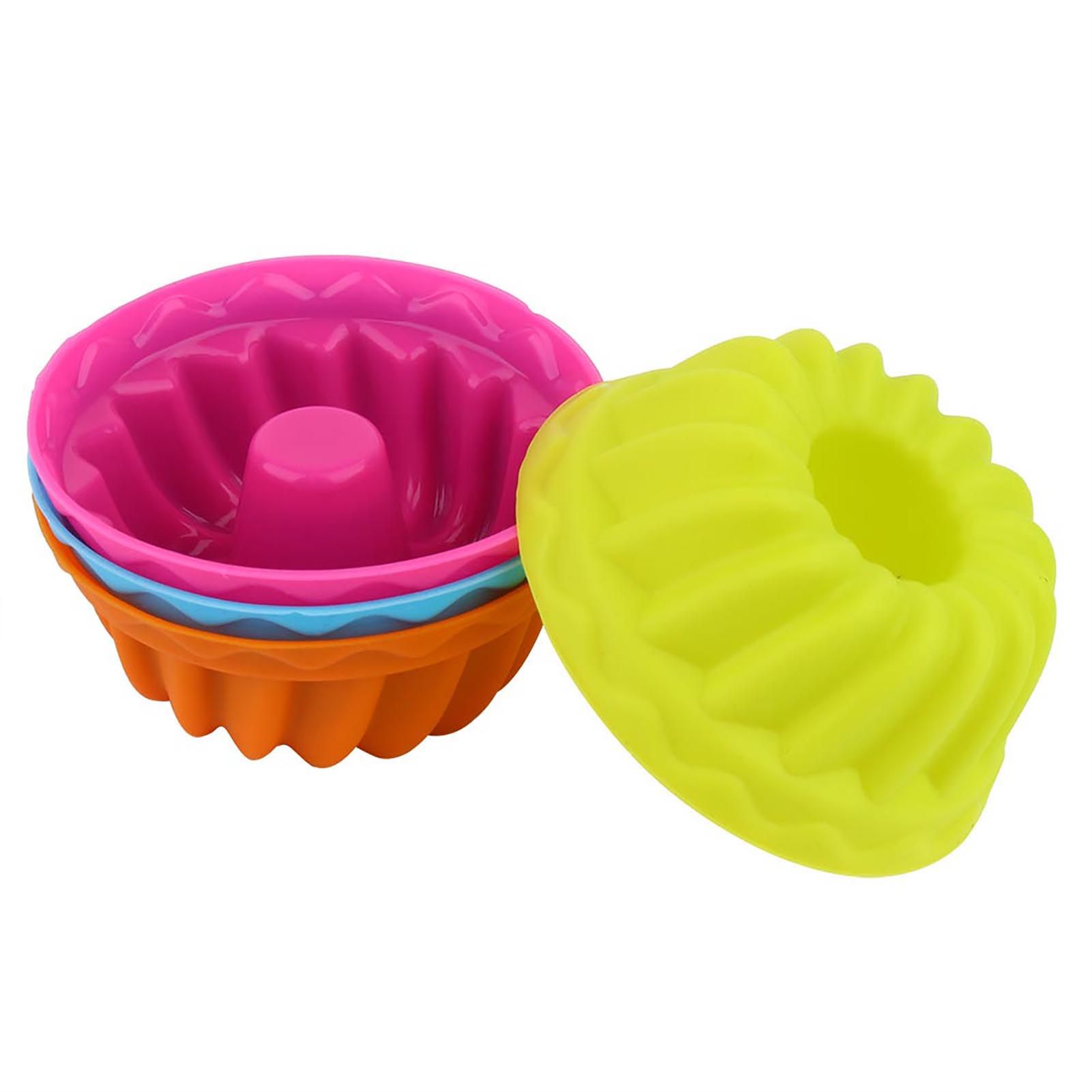 12Pcs Mini Pumpkin Silicone Cupcake Baking Cups Nonstick Pastry Muffin Molds