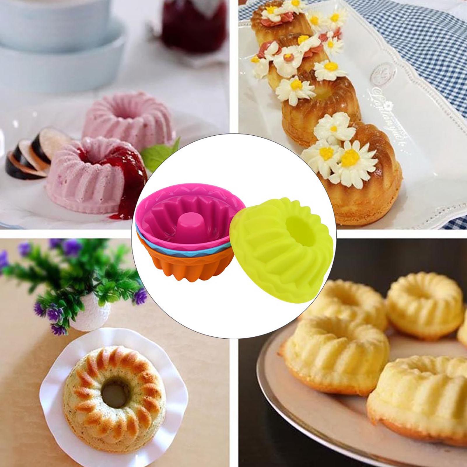 12Pcs Mini Pumpkin Silicone Cupcake Baking Cups Nonstick Pastry Muffin Molds view 4