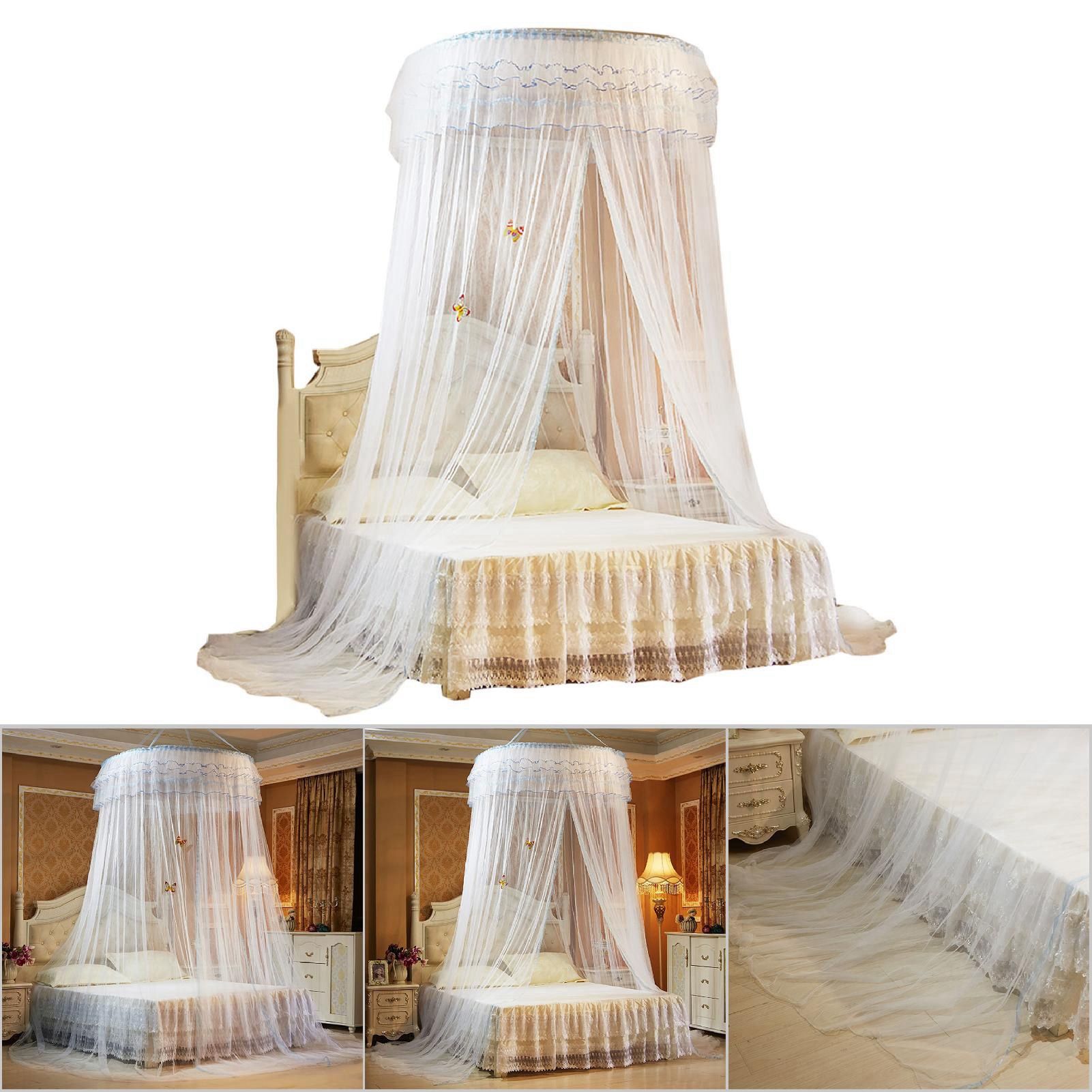 Breathable Round Canopy Lace Princess Style Mosquito Net Bed Curtain Netting view 9