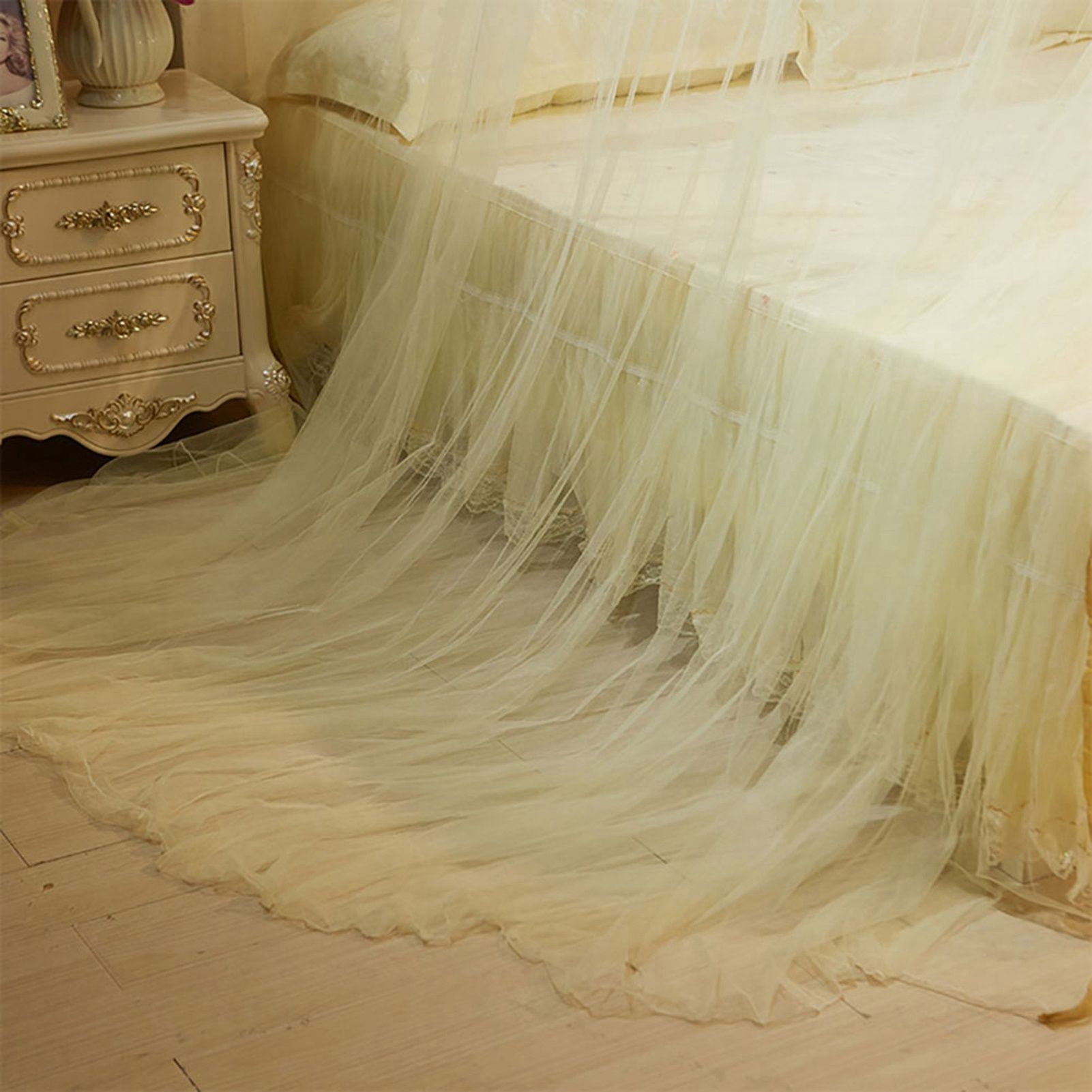 Breathable Round Canopy Lace Princess Style Mosquito Net Bed Curtain Netting view 8