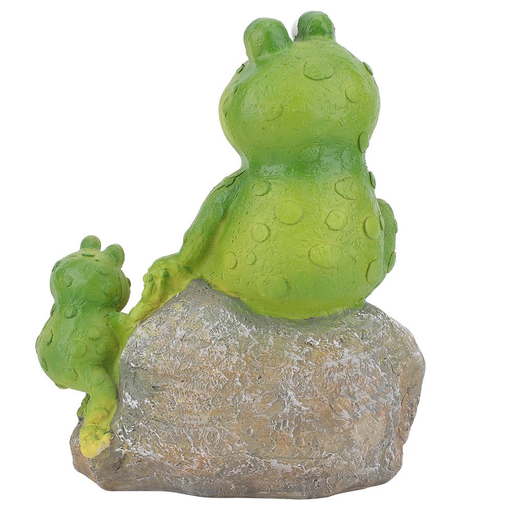 Resin Animal Sitting on Stone Figurine Decoration Lawn Garden Courtyard Ornaments view 8