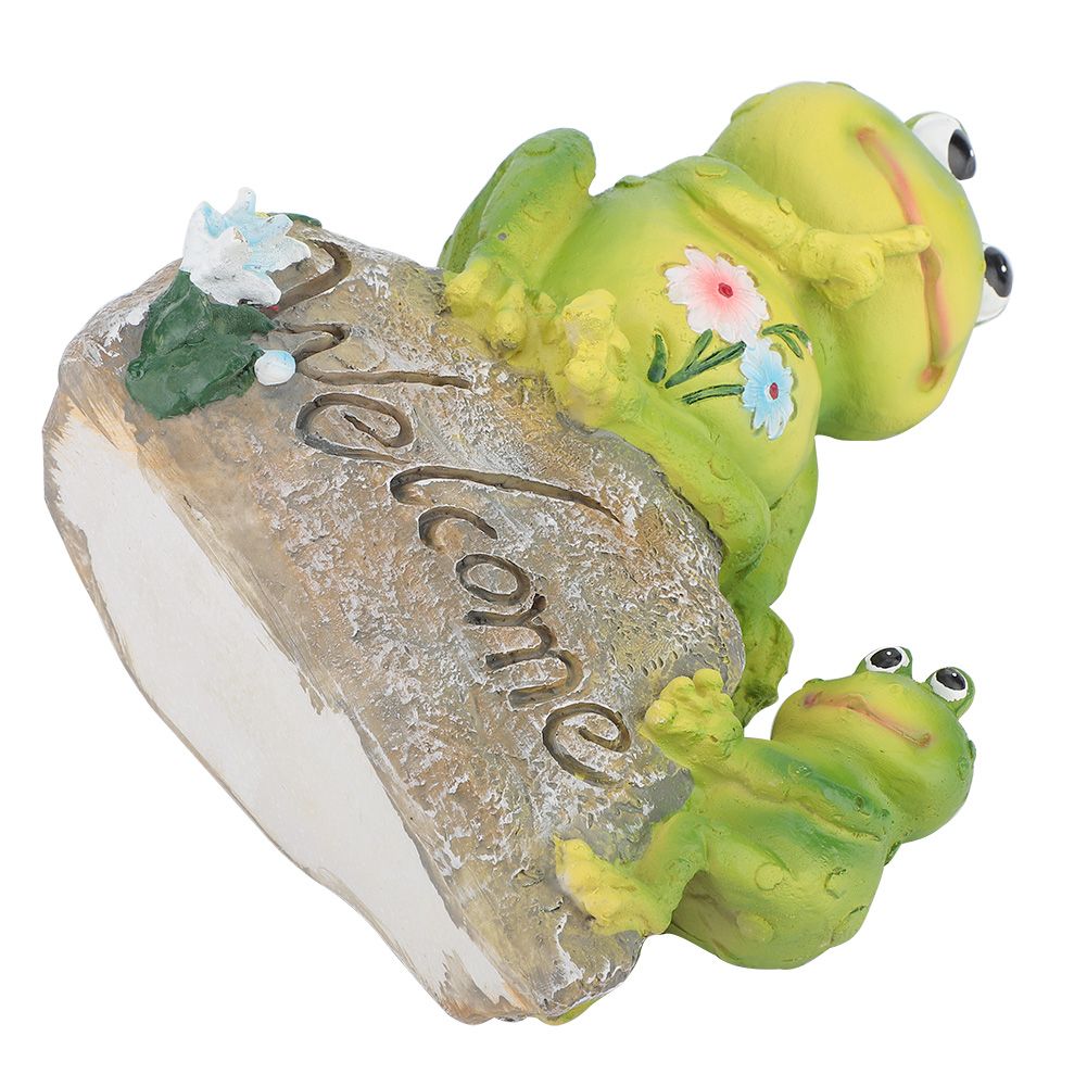 Resin Animal Sitting on Stone Figurine Decoration Lawn Garden Courtyard Ornaments view 10