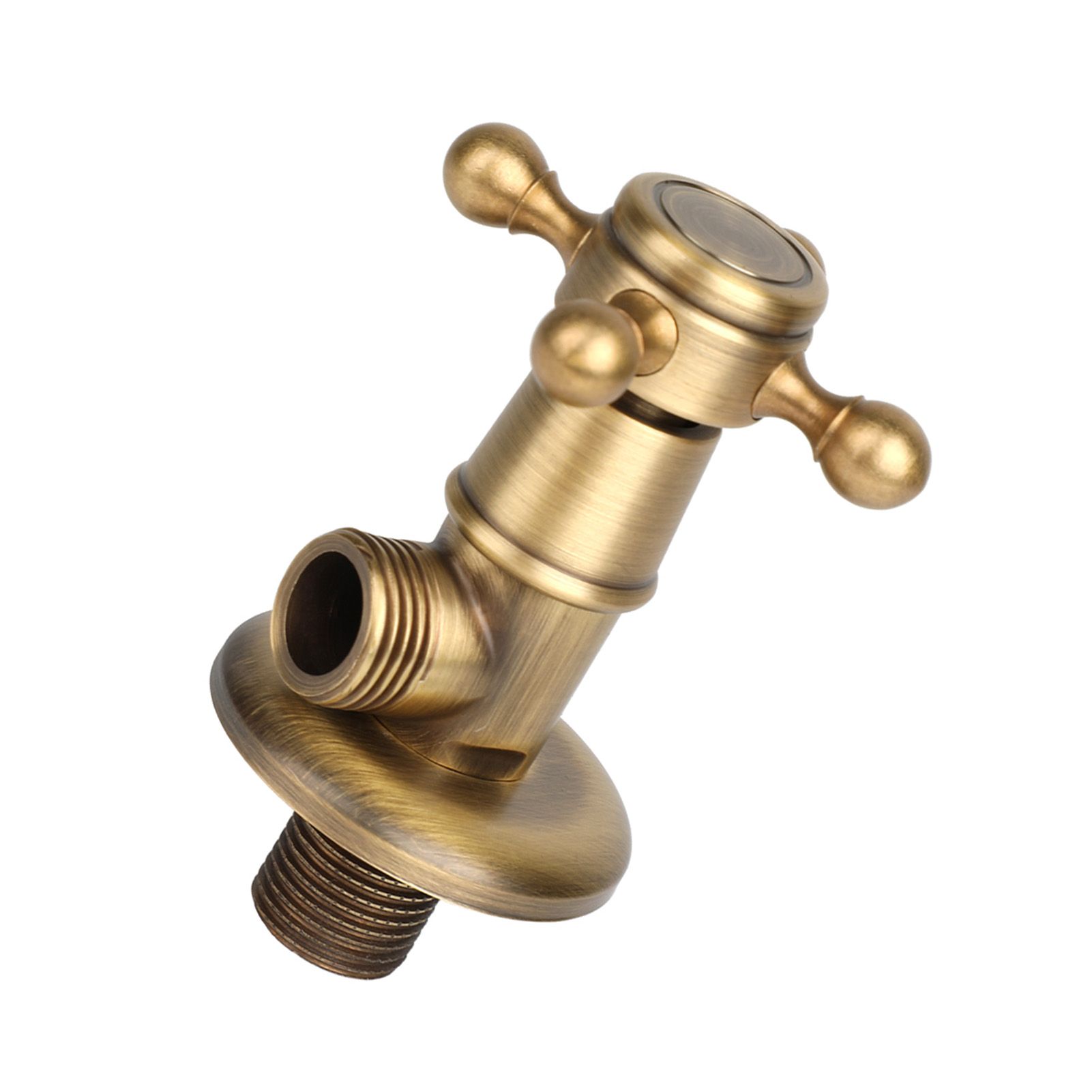European Hardware Bathroom Brass Triangle Valve Antique Angle Valve view 3