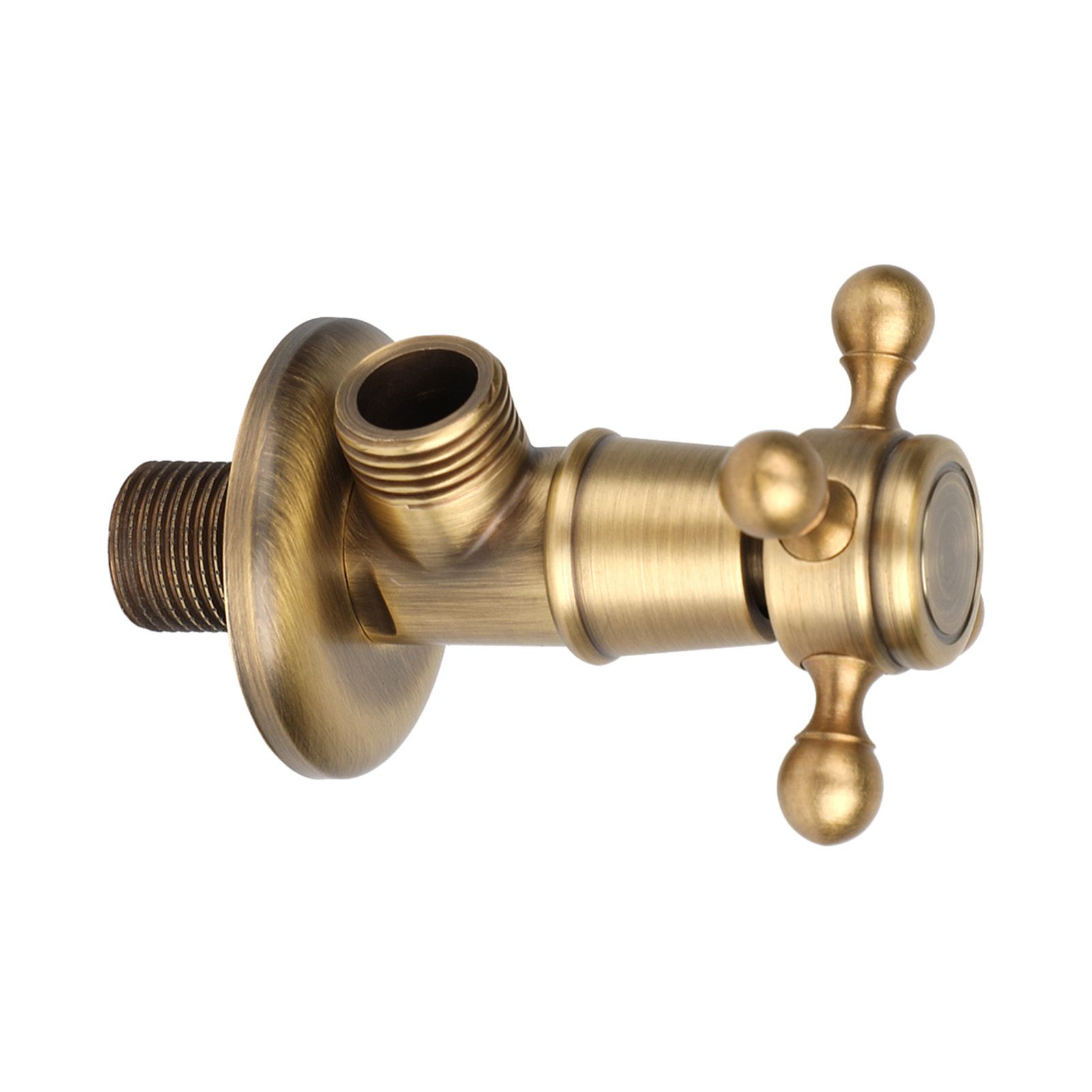 European Hardware Bathroom Brass Triangle Valve Antique Angle Valve view 5