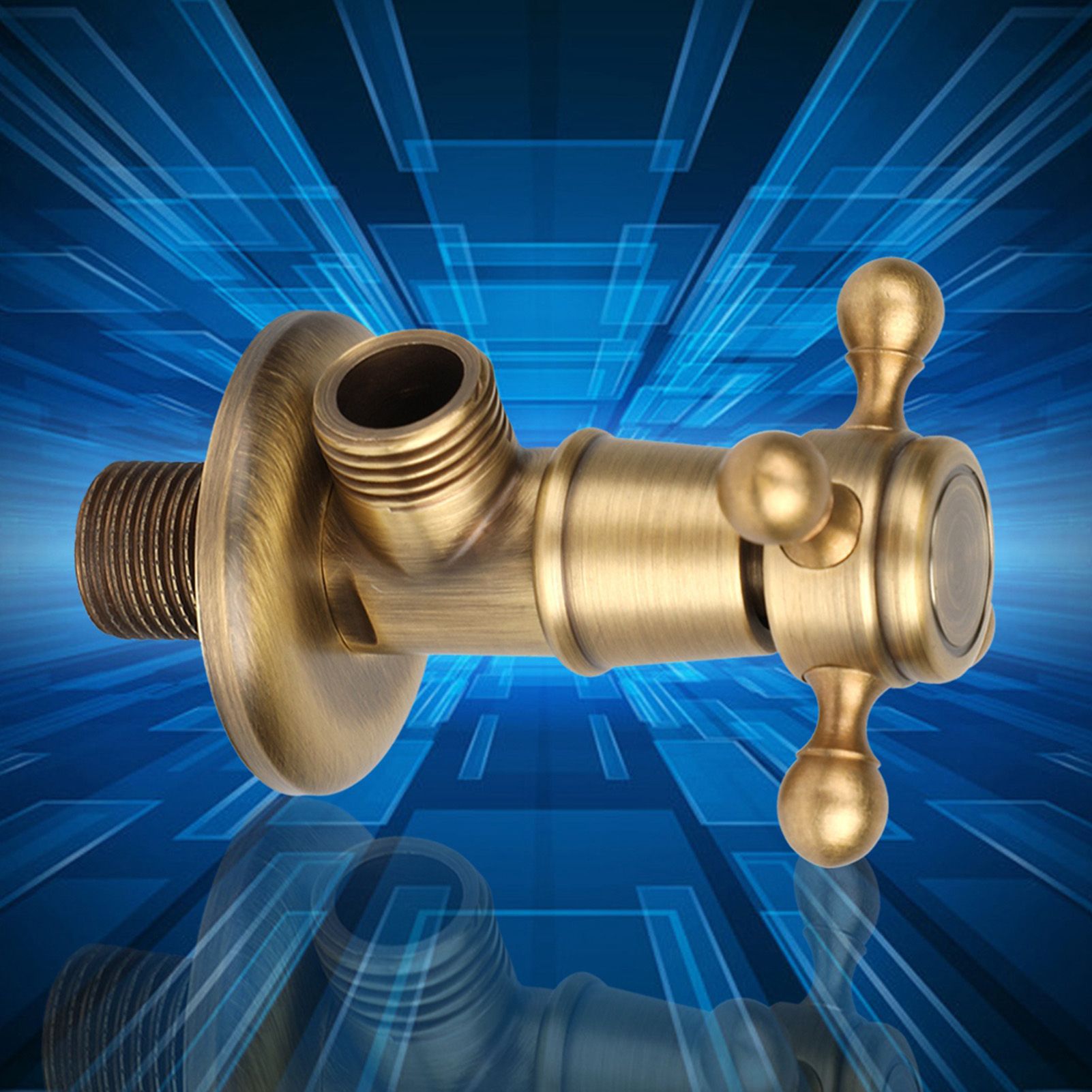 European Hardware Bathroom Brass Triangle Valve Antique Angle Valve view 11