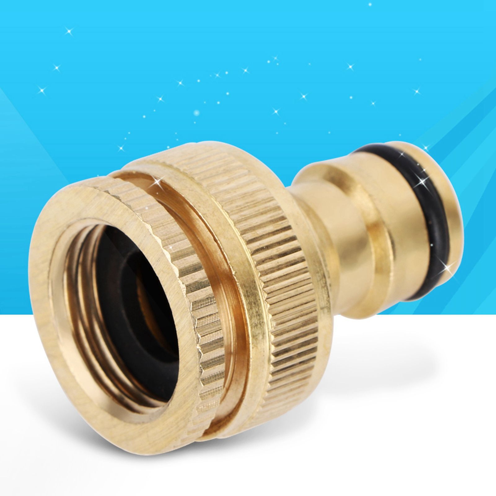 3/4 Brass Quick Connection Hose Connector Water Pipe Adapter for Home Garden view 6