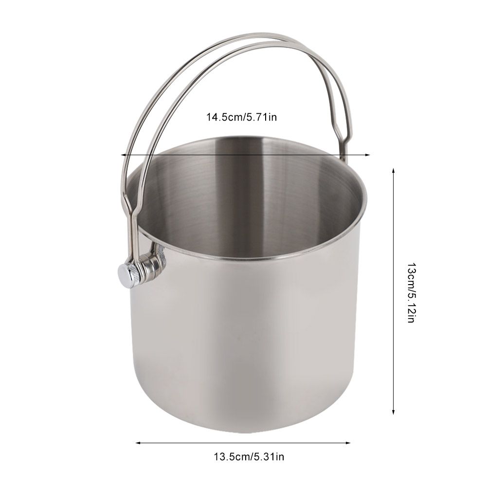 Stainless Steel Ice Container Bucket 2L Portable Red Wine Barrel for Kitchen view 8