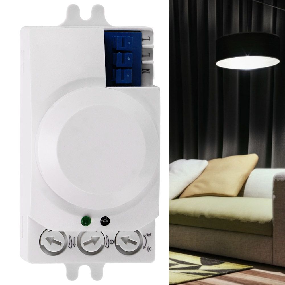 360 Degree Detection Intelligent Microwave Motion Light Sensor Switch 220-240V view 5