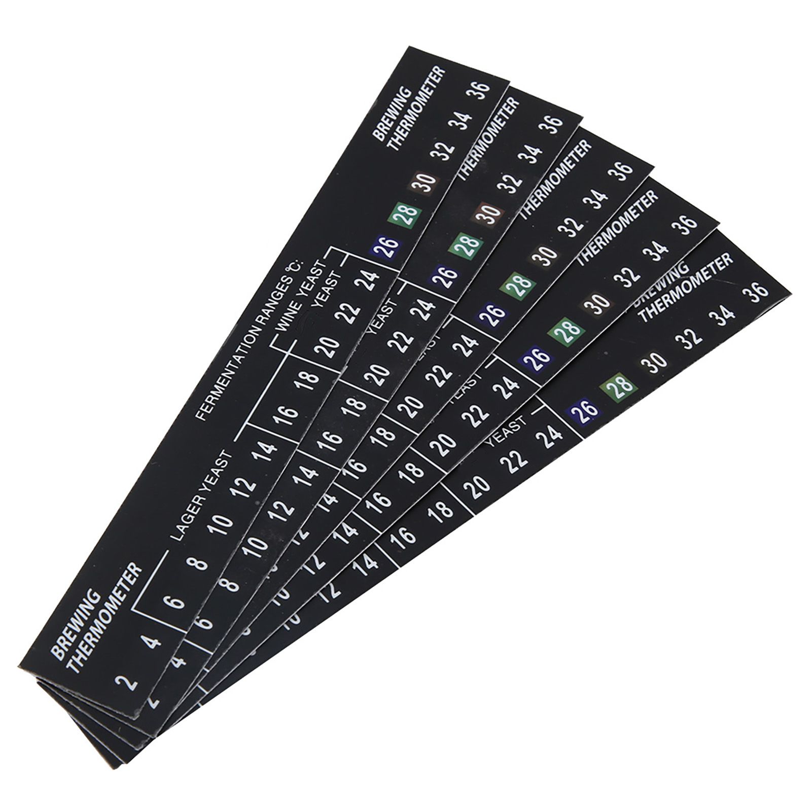 5pcs Stick on Brewing Thermometer Adhesive LCD Thermometer Sticker for view 5
