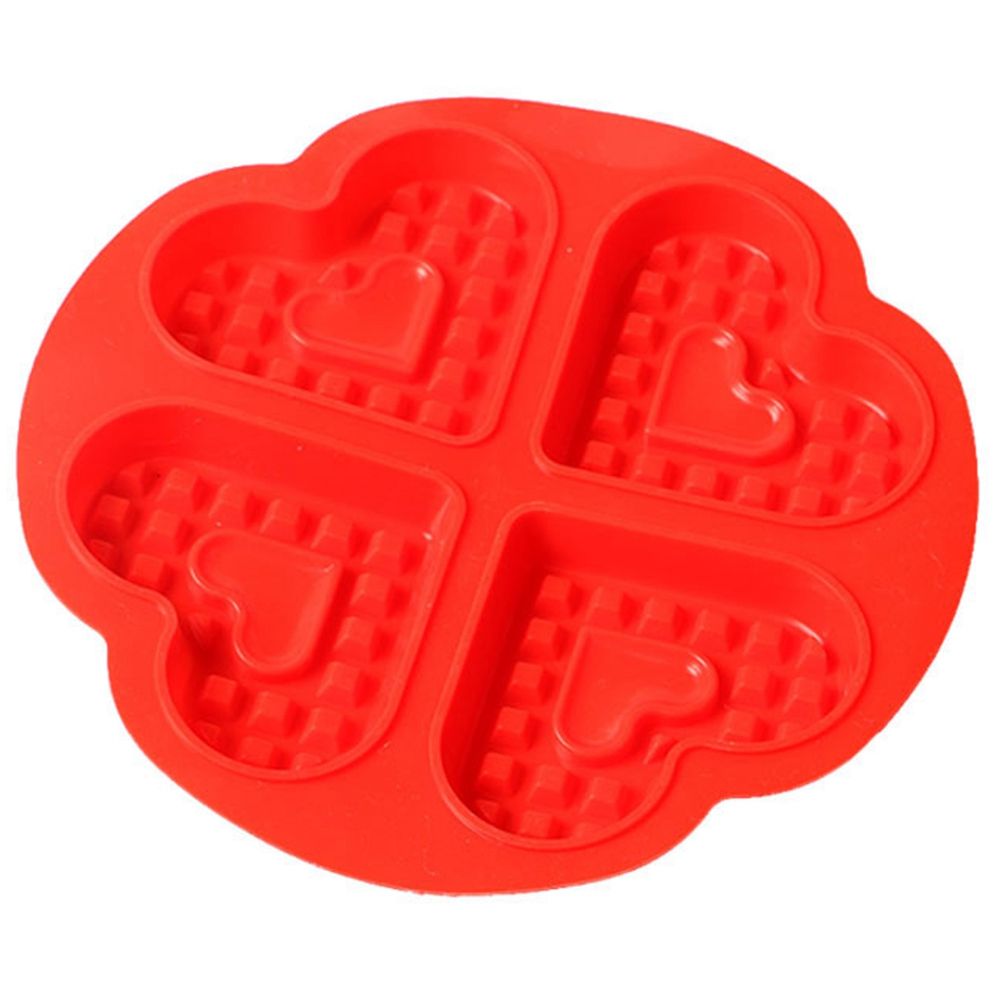 Premium Silicone Heart Shape Waffle Maker for Kids DIY Cake Mold