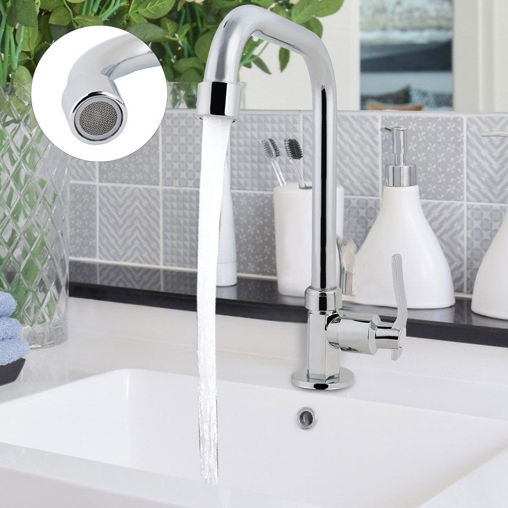 G1/2" Brushed Alloy Cold Water Kitchen Faucet Kitchen Sink Basin Taps view 5