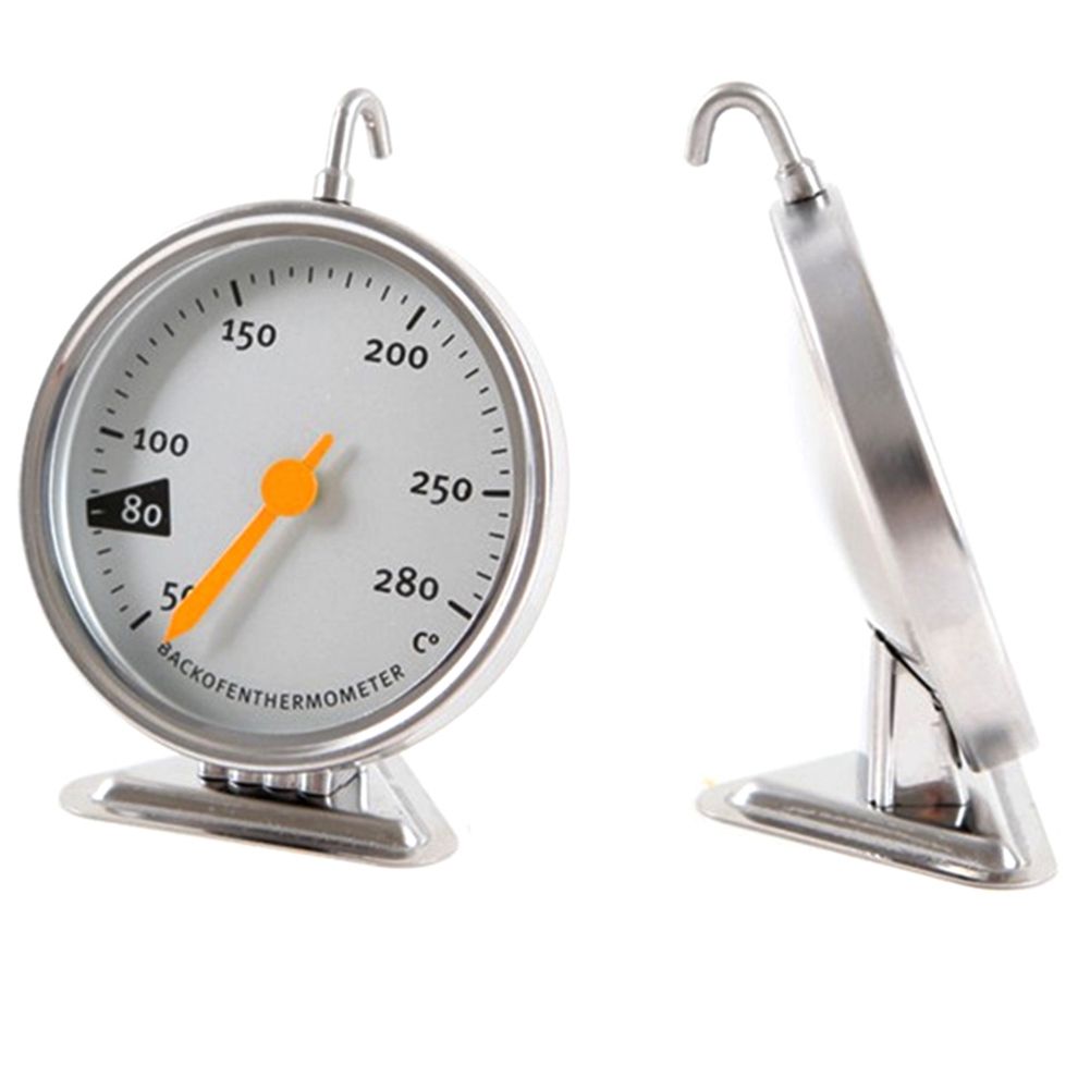 Stainless Steel Oven Thermometer Stand Up Dial Kitchen Baking Tool 50-280