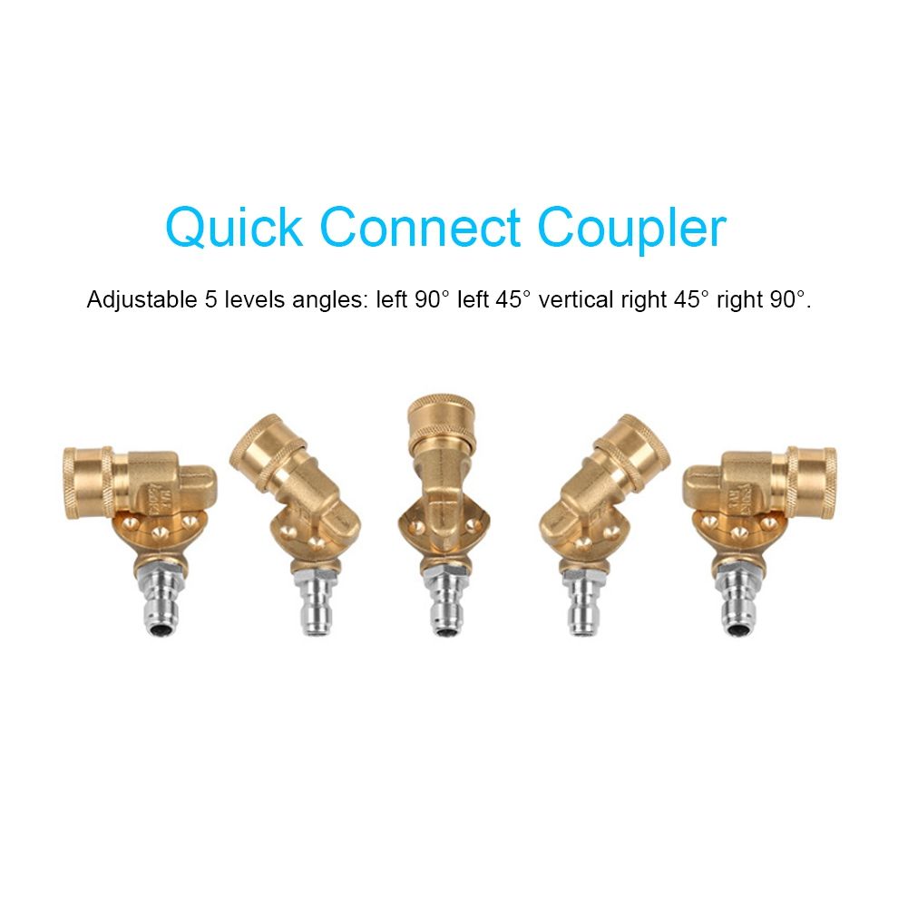 High Pressure 5 Levels Adjustable Nozzle 1/4'' Quick Connect Coupler Washer view 9