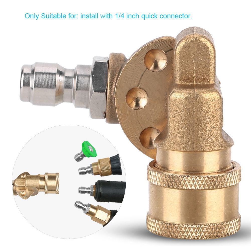 High Pressure 5 Levels Adjustable Nozzle 1/4'' Quick Connect Coupler Washer view 10