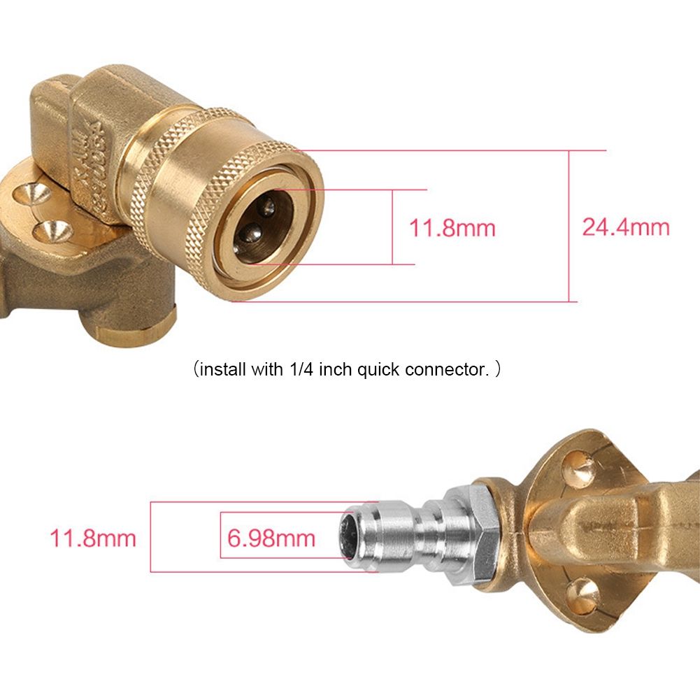 High Pressure 5 Levels Adjustable Nozzle 1/4'' Quick Connect Coupler Washer view 11