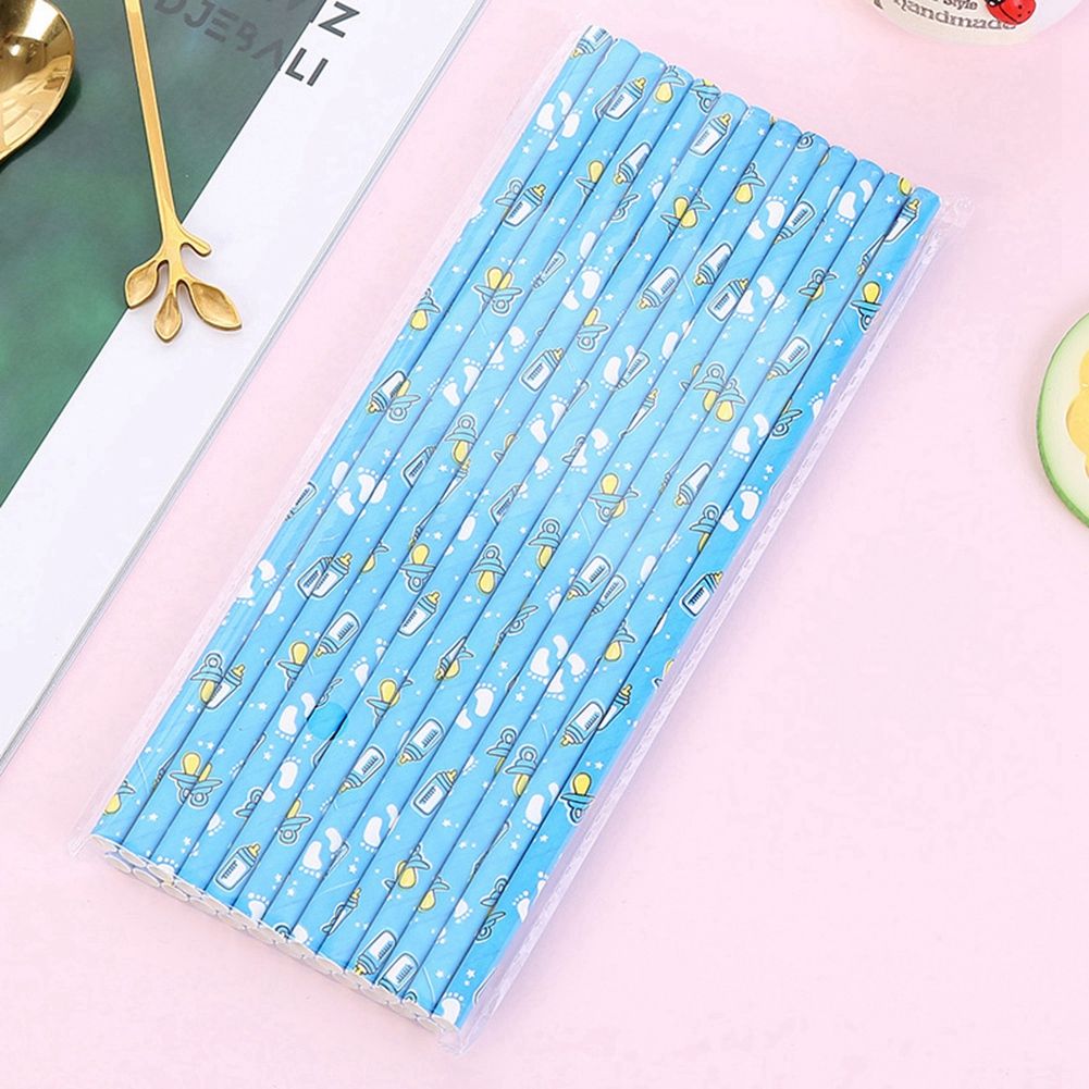 25pcs Drinks Straws Appease Nipple Feeding Bottle Birthday Party Drinks With view 3