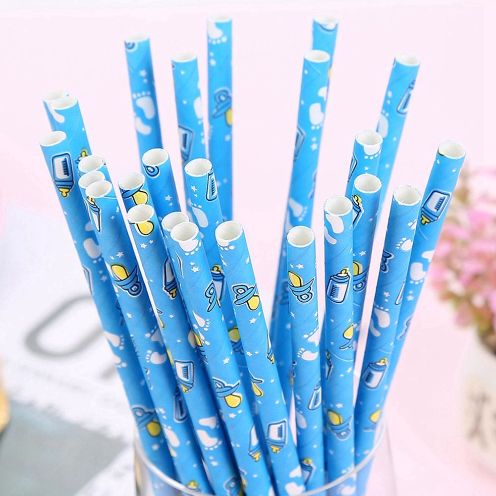 25pcs Drinks Straws Appease Nipple Feeding Bottle Birthday Party Drinks With view 4