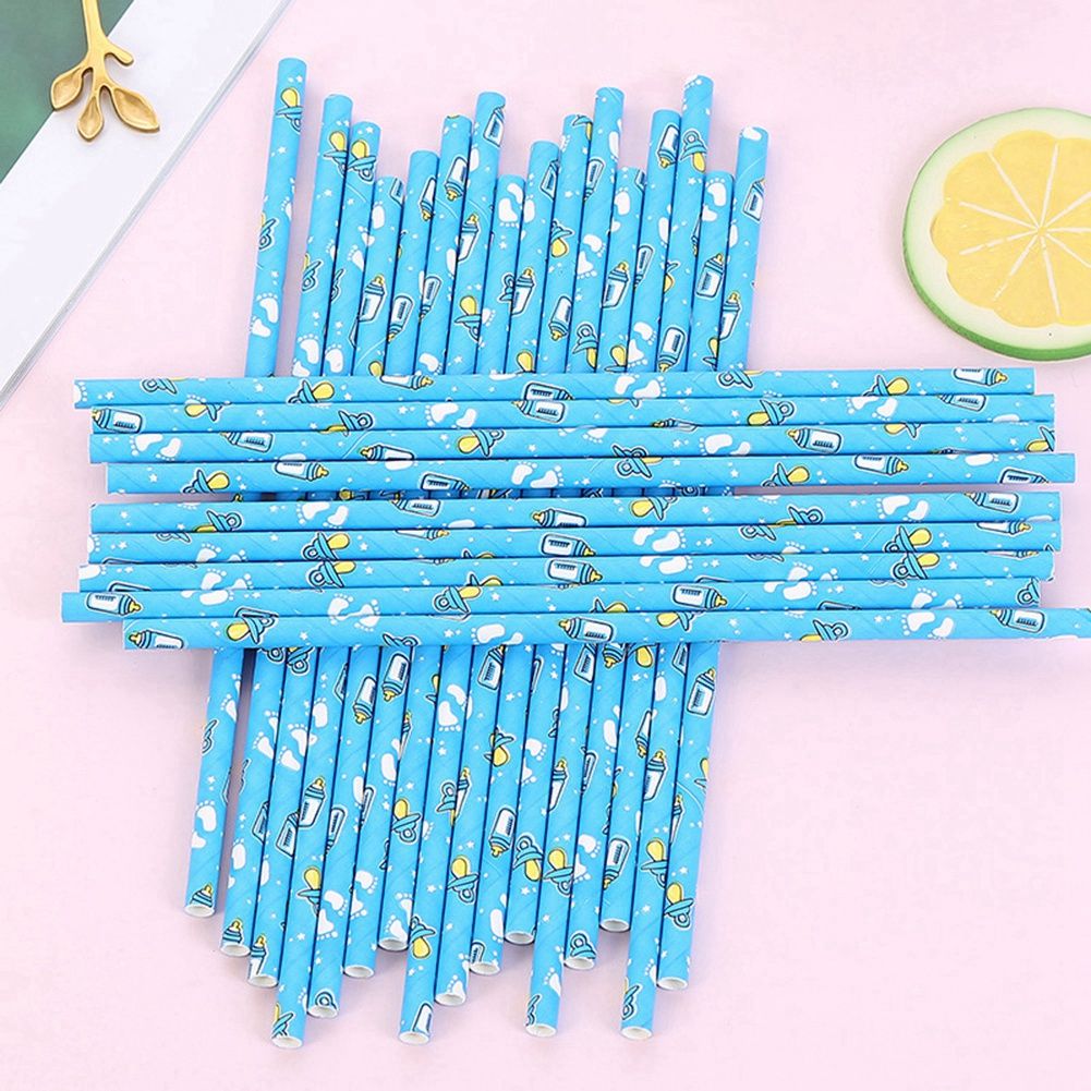 25pcs Drinks Straws Appease Nipple Feeding Bottle Birthday Party Drinks With view 7
