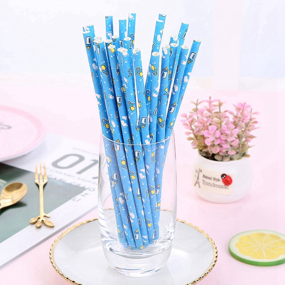 25pcs Drinks Straws Appease Nipple Feeding Bottle Birthday Party Drinks With view 8