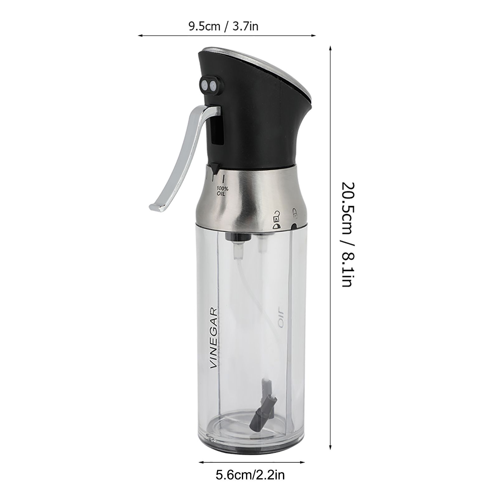 Oil and Vinegar Spray Bottle Pot Dispenser Controllable Kitchen Supplies view 9