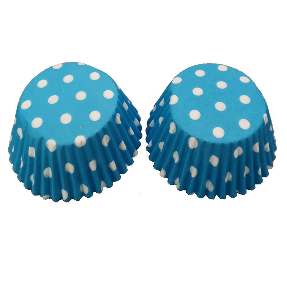 100Pcs Mini Dot Printing Cupcake Liners Muffin Paper Cups Oil Proof Baking Cups