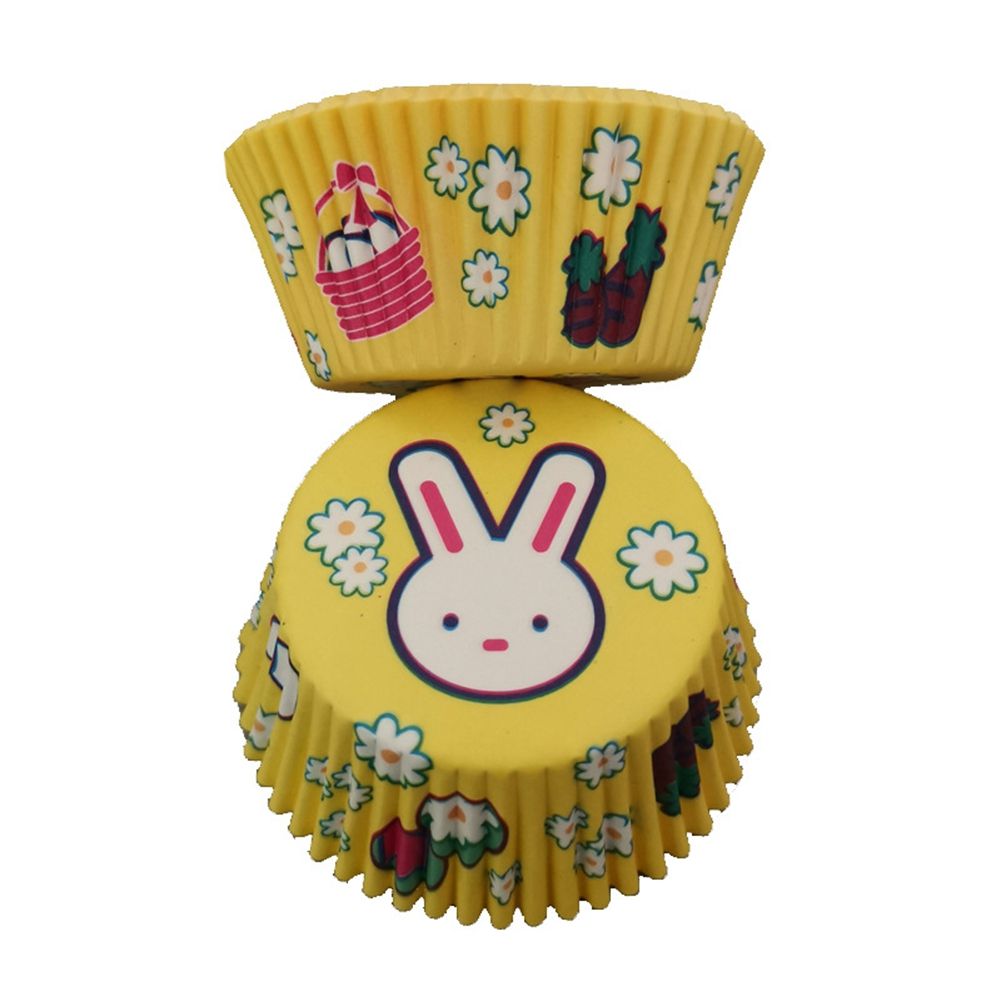 100Pcs Cupcake Liners Rabbit Printing Muffin Paper Cups Heat resistant Oil view 5