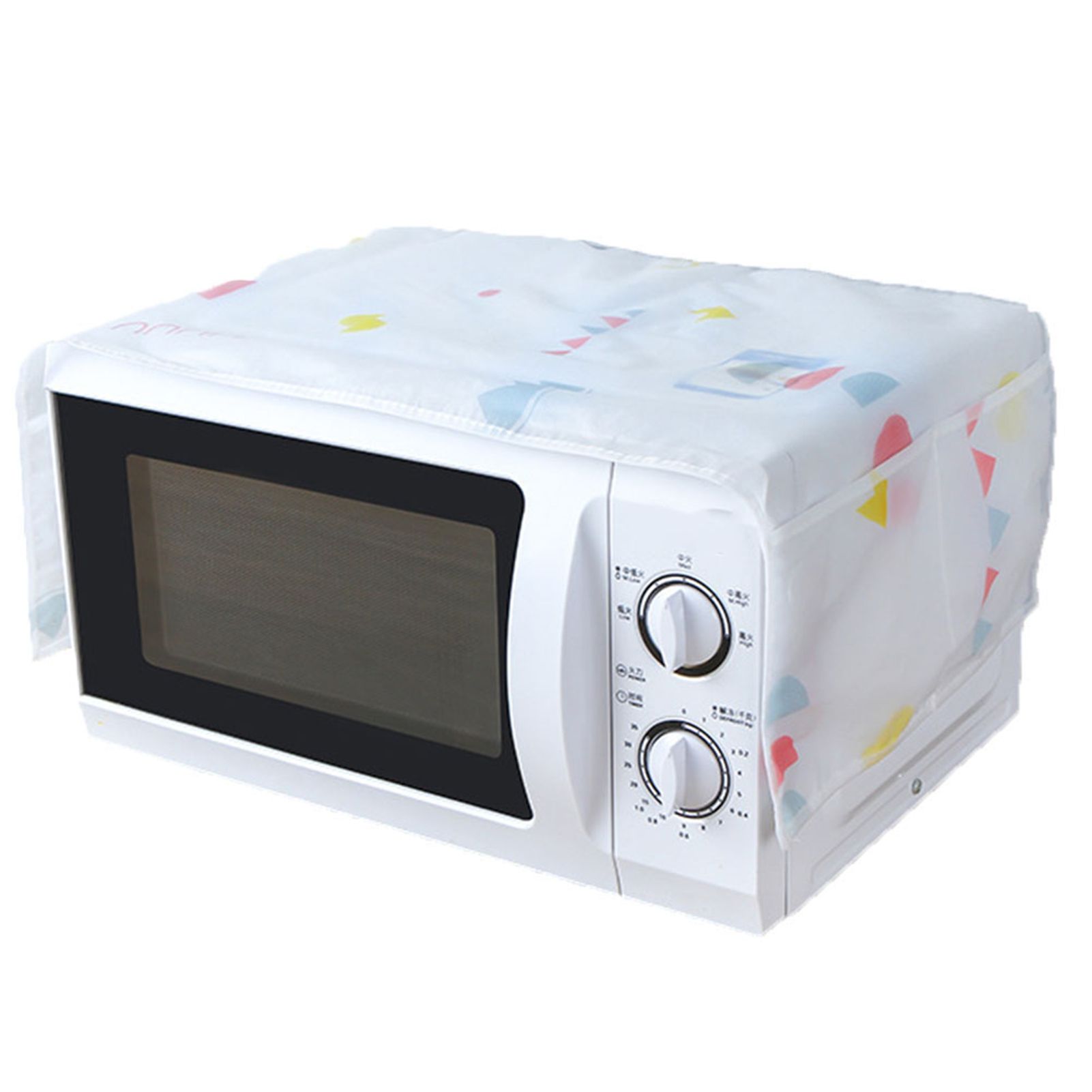 Microwave Oven Cover Kitchen Oil Dust Proof Double Pockets Storage Bag Accessories view 2
