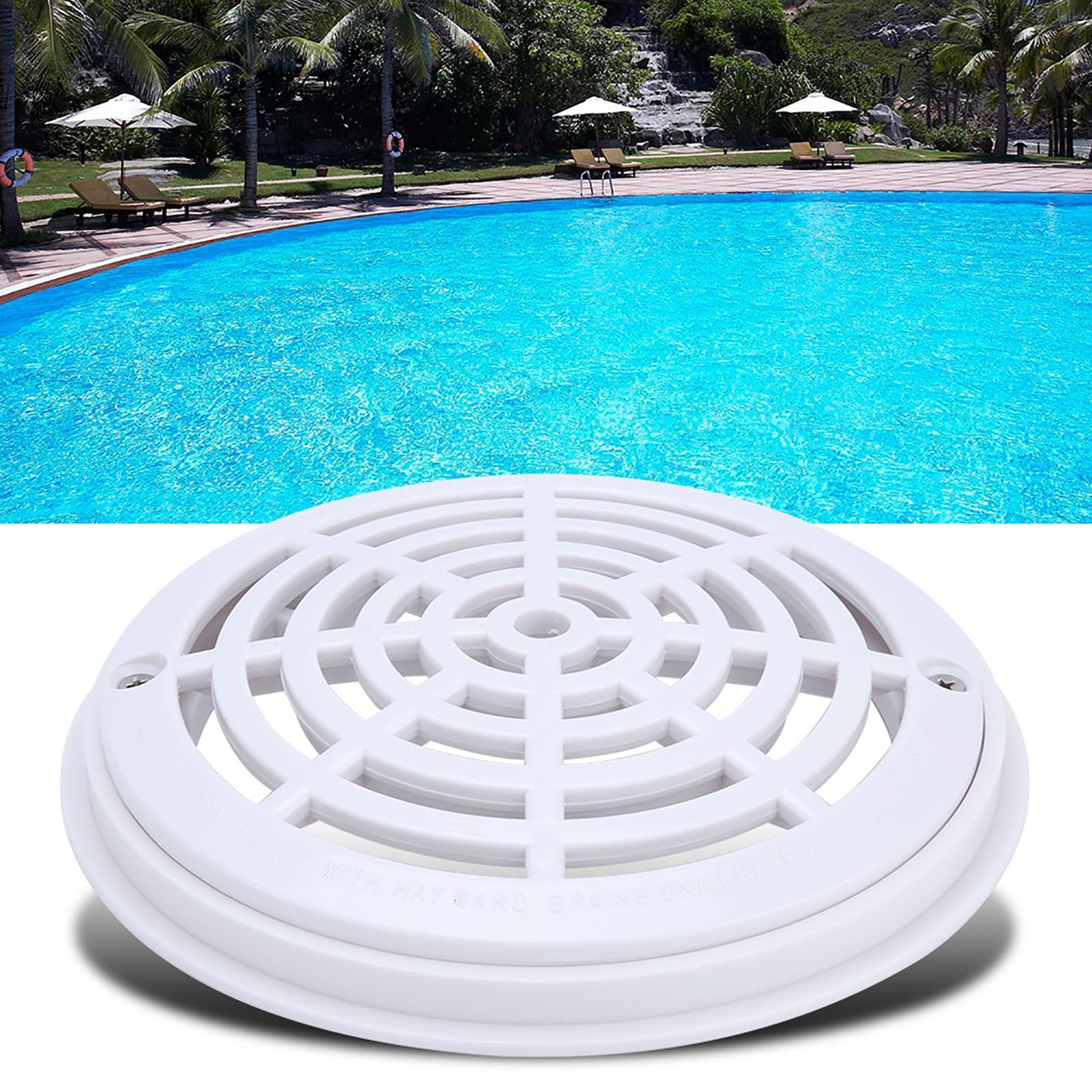 1Pc Round Main Drain Cover for Swimming Pool Replacement Pipe Fittings view 3