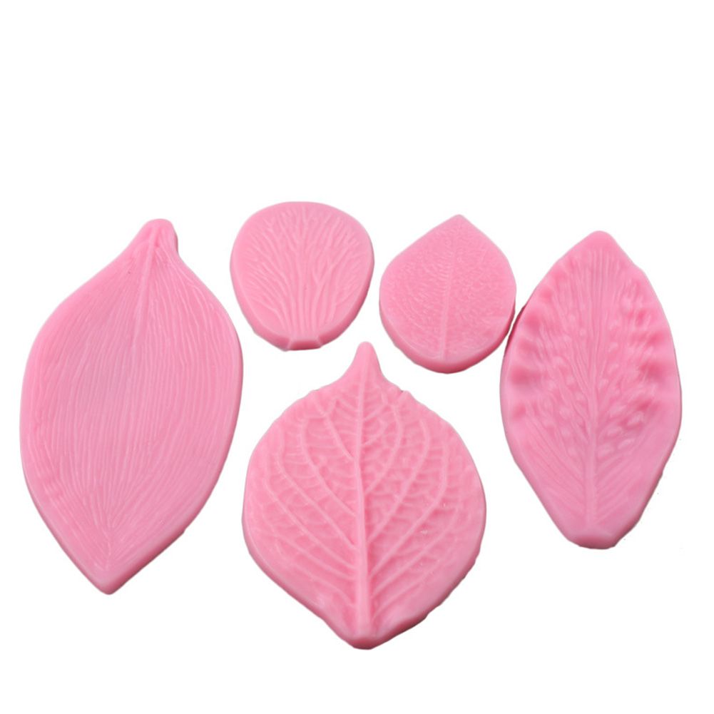 5Pcs 3D Leaf Biscuit Cookies Cutters Molds Silicone Bakery Decorating Tool view 6