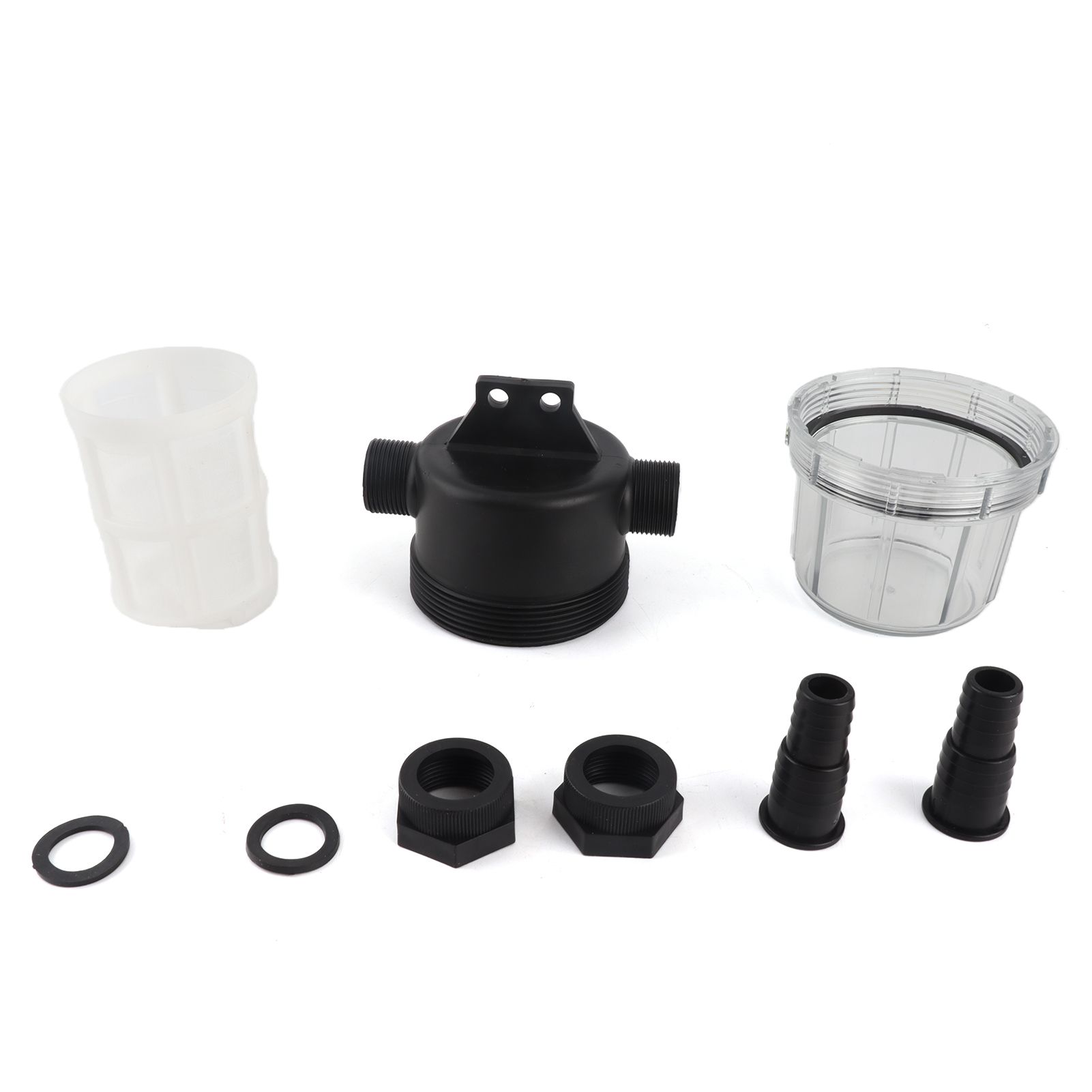 Transparent Inline Mesh Strainer Water Pump Filter Irrigation High Flow view 2