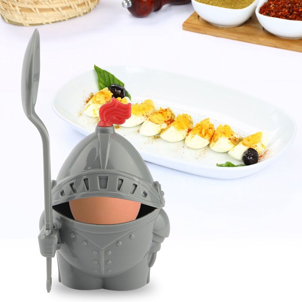 Egg Cup with Egg Spoon Detachable Cartoon Modelling Egg Holder view 4