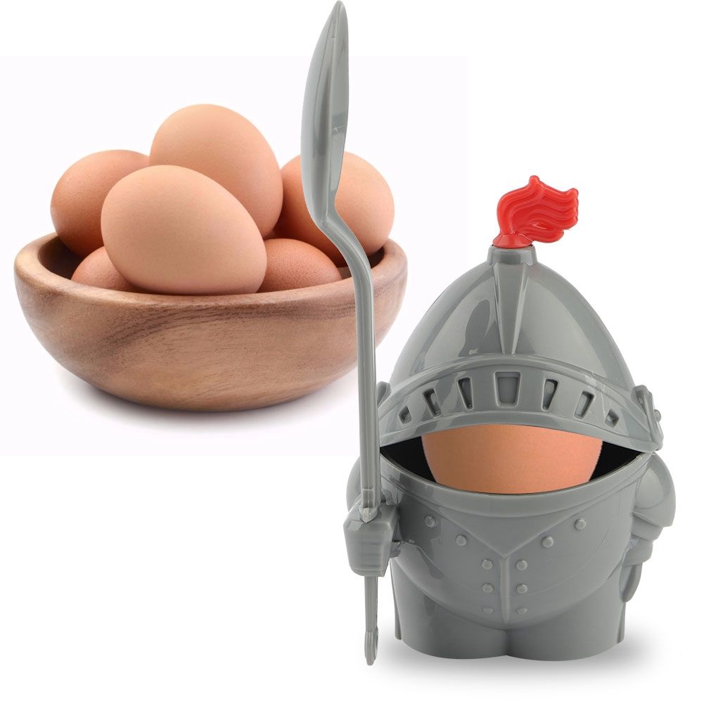Egg Cup with Egg Spoon Detachable Cartoon Modelling Egg Holder view 5