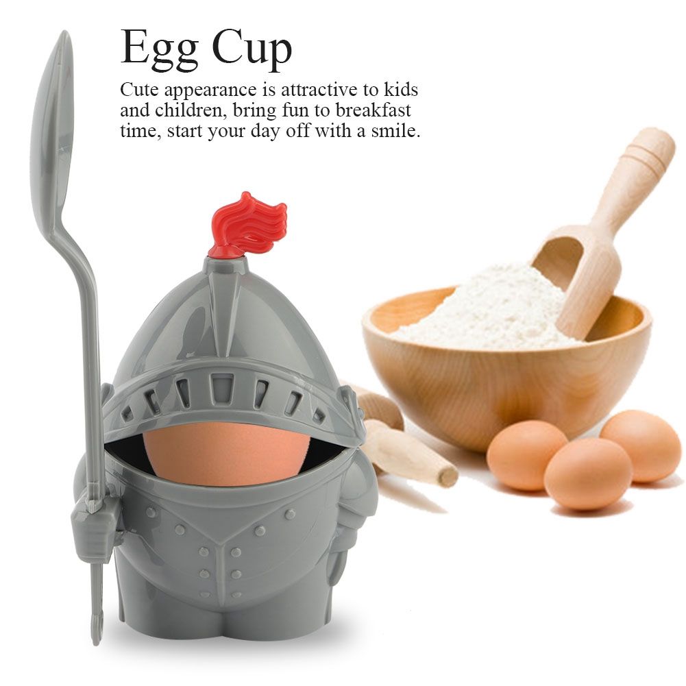 Egg Cup with Egg Spoon Detachable Cartoon Modelling Egg Holder view 7