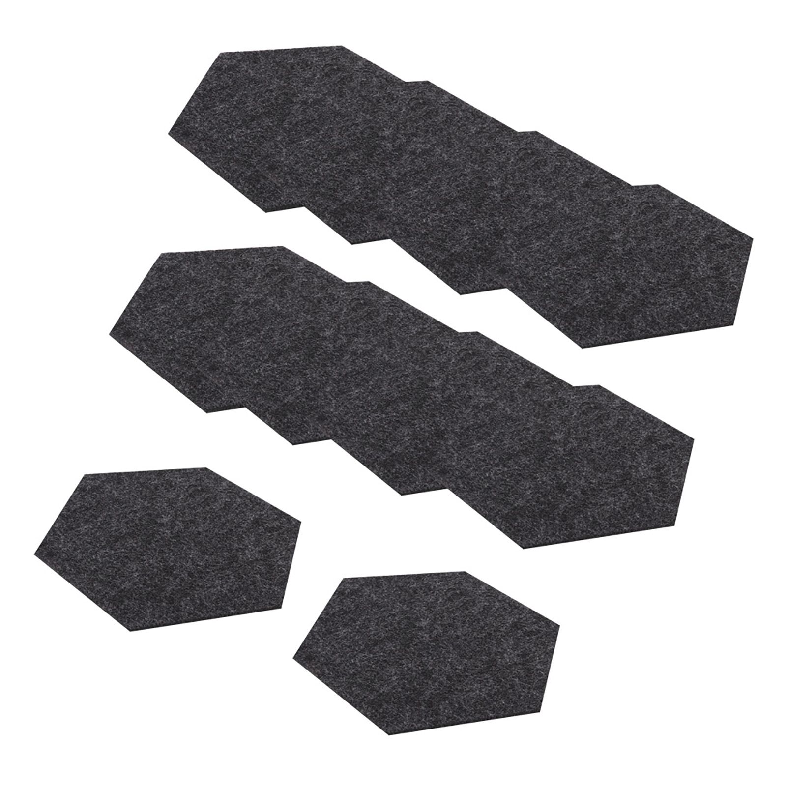 10PCS/Set Felt Fabric Cup Hexagon Mat Drink Coaster Beer Coffee Placemat