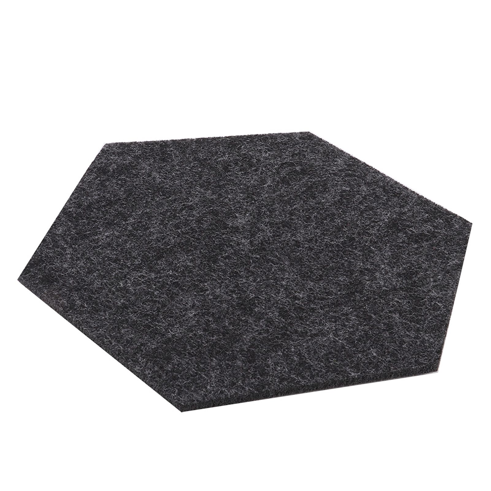 10PCS/Set Felt Fabric Cup Hexagon Mat Drink Coaster Beer Coffee Placemat view 6