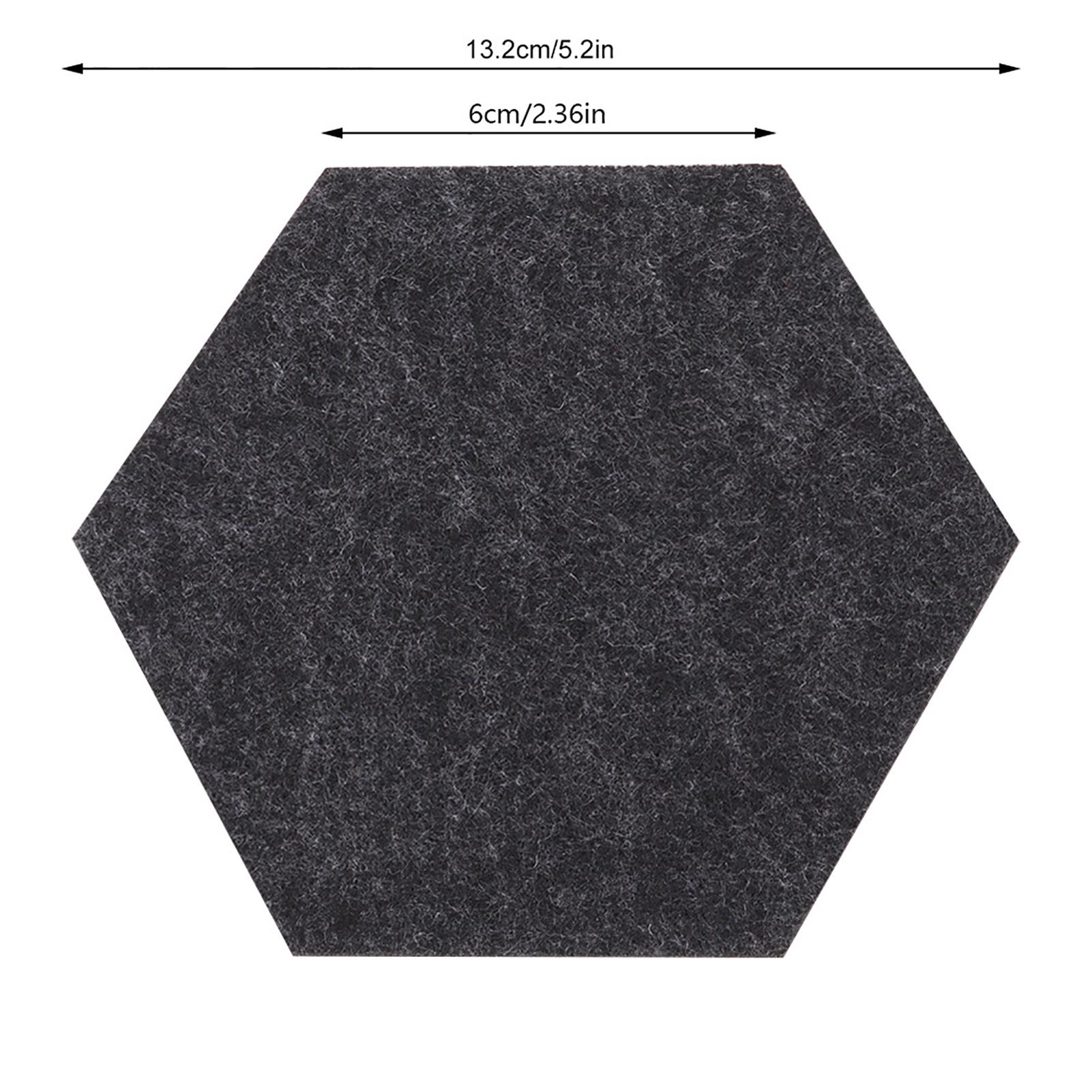 10PCS/Set Felt Fabric Cup Hexagon Mat Drink Coaster Beer Coffee Placemat view 7
