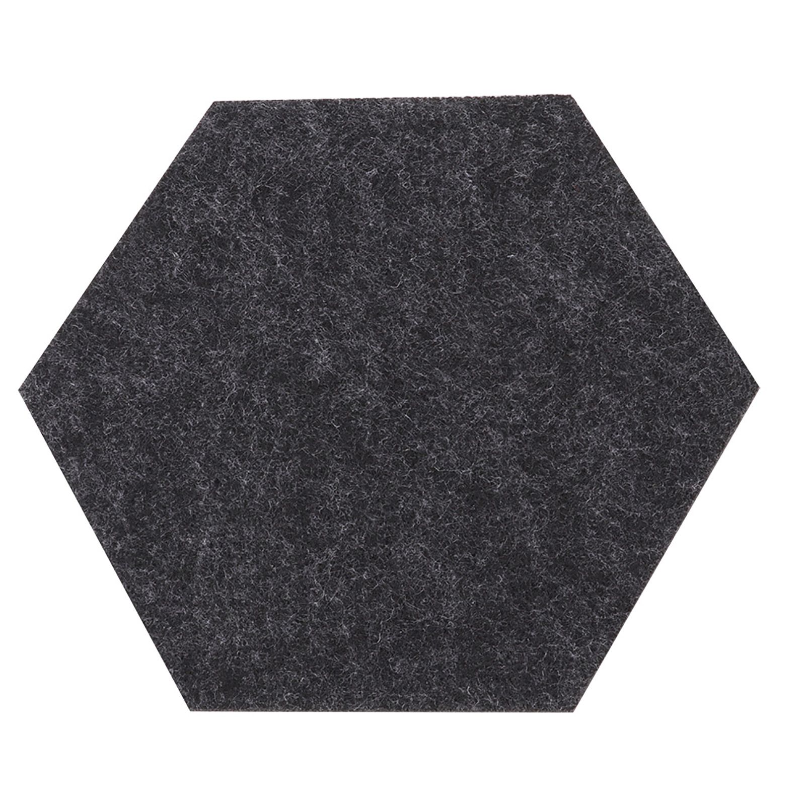 10PCS/Set Felt Fabric Cup Hexagon Mat Drink Coaster Beer Coffee Placemat view 8