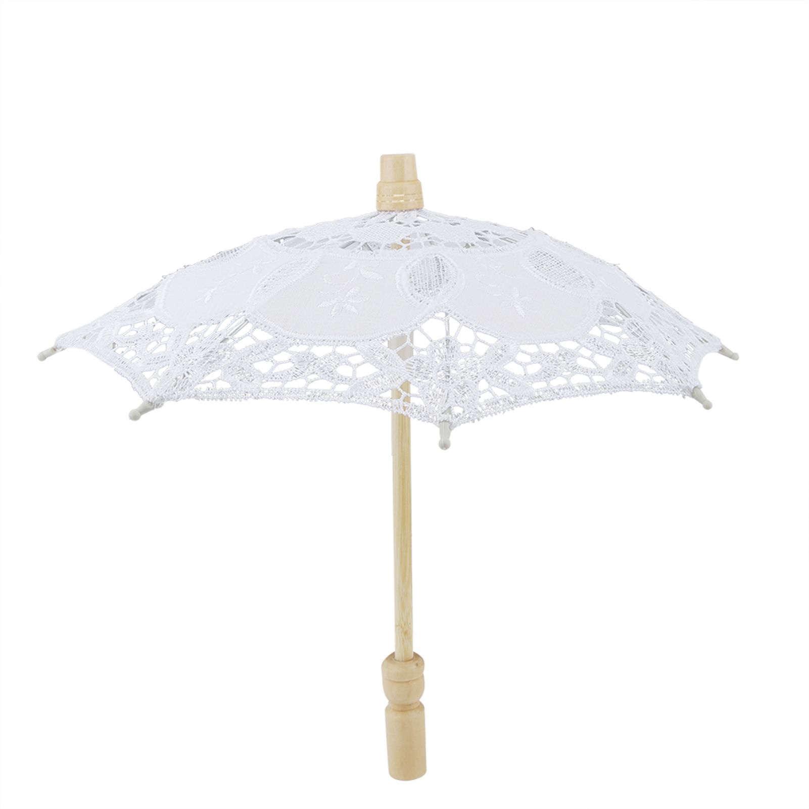 Bridal Umbrella Lace Cotton Embroidery Handmade Parasol Umbrella Wedding view 2