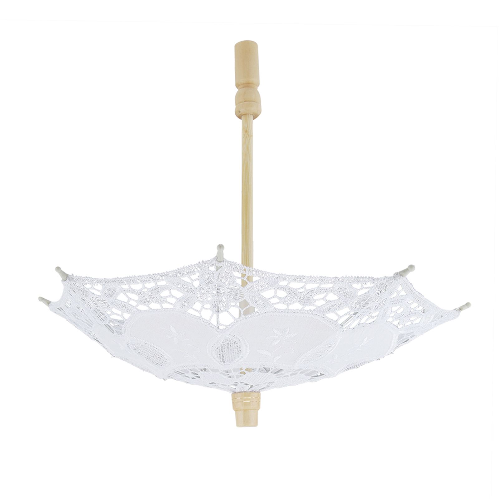 Bridal Umbrella Lace Cotton Embroidery Handmade Parasol Umbrella Wedding view 8