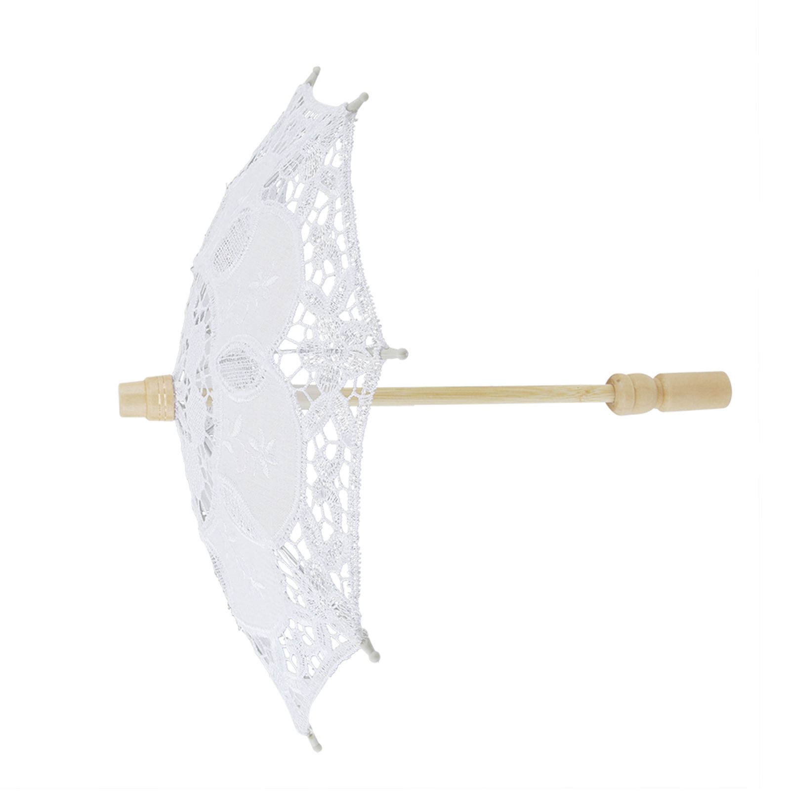 Bridal Umbrella Lace Cotton Embroidery Handmade Parasol Umbrella Wedding view 9