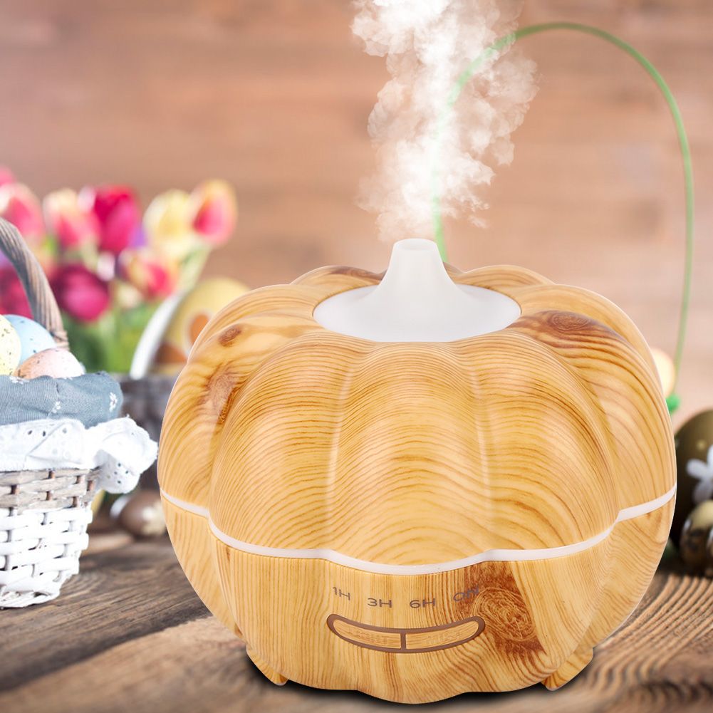 Pumpkin shape Mini Humidifier Air Purifier Home Office (Light Color ) view 3