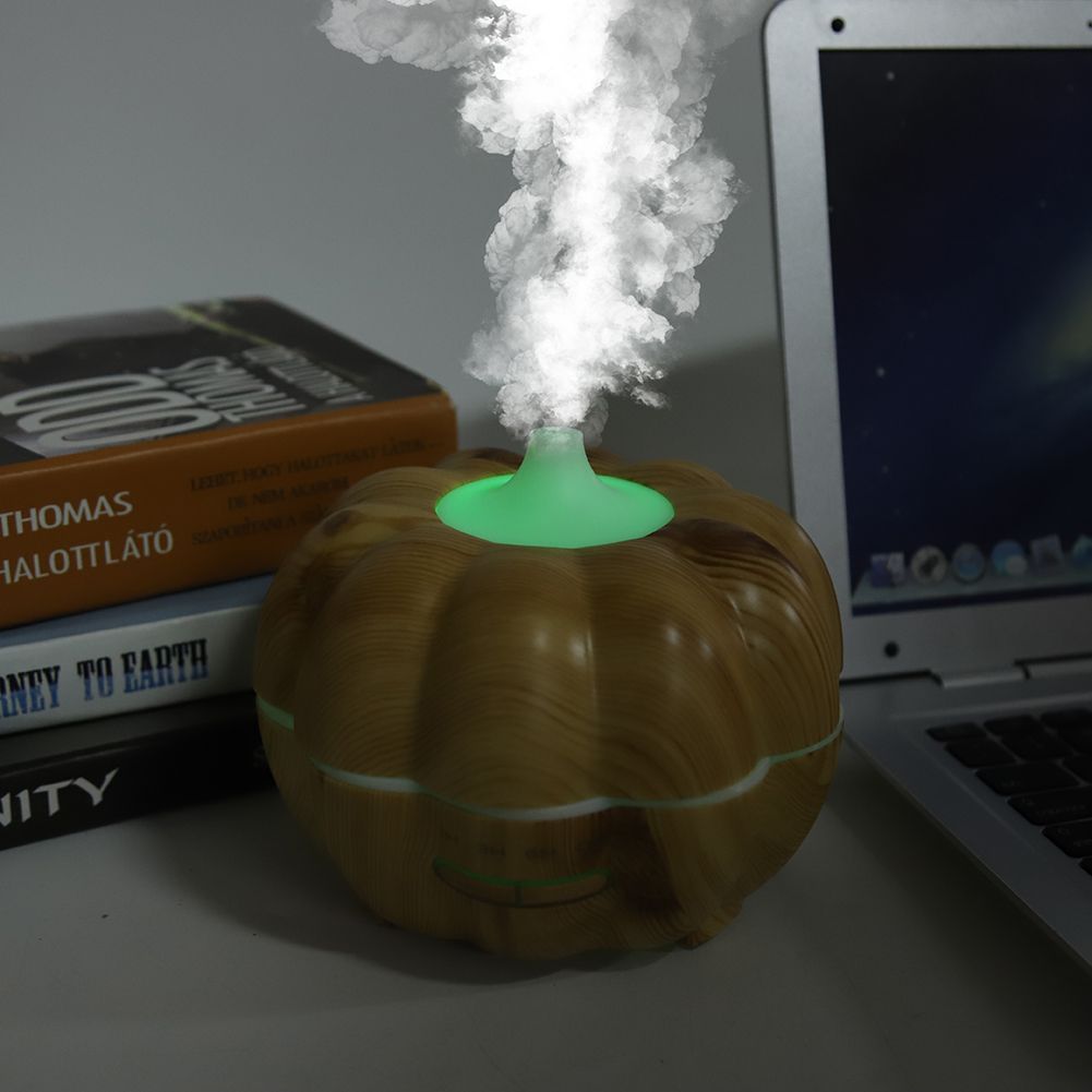 Pumpkin shape Mini Humidifier Air Purifier Home Office (Light Color ) view 7